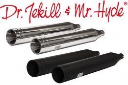 Jekill & Hyde electrically adjustable Mufflers for Harley original Down Pipes