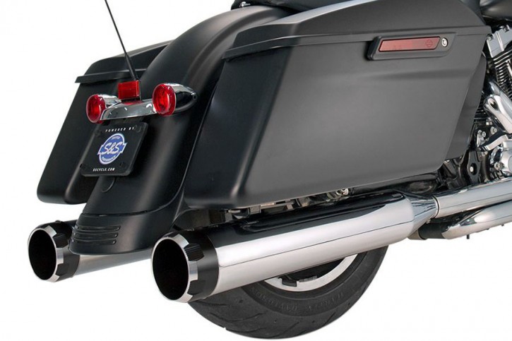 S&S Slip-On Mufflers "Chrome Machined Thruster"