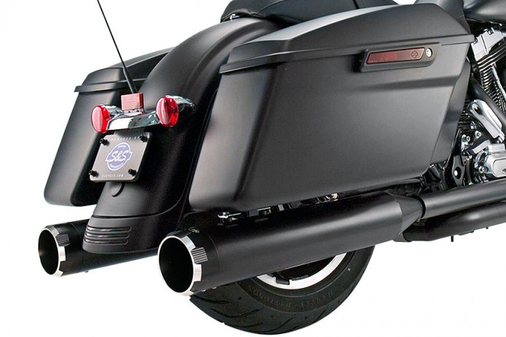 S&S Slip-On Mufflers "Black Thruster"