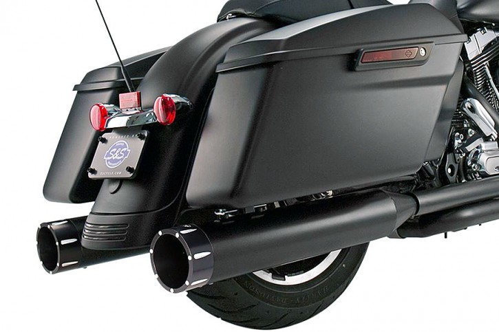 S&S Slip-On Mufflers "Black Tracer"