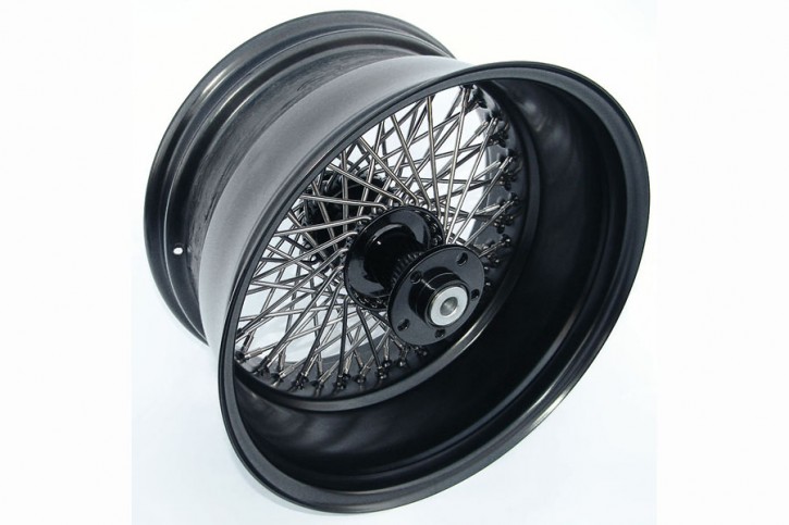 240/16" Wide Tire Kit, with 80 Spoke Wheel & Black Rim