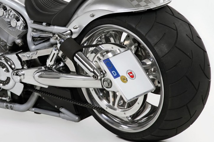 Side License Plate Holder Alu "Inside
