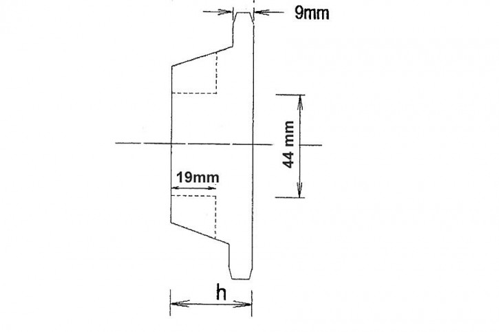 gekröpftes Ritzel ab 91 / 45 mm