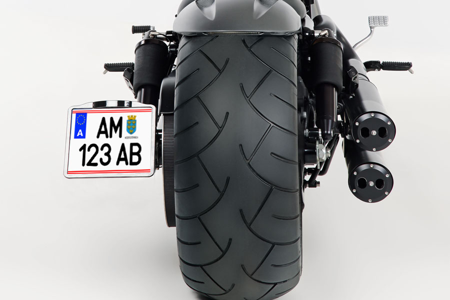 Side License Plate Holder in Size for Austria 
