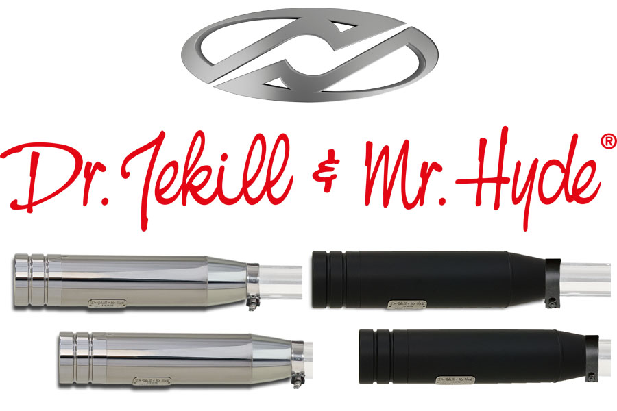 Jekill & Hyde electrically adjustable Mufflers for Harley original Down Pipes