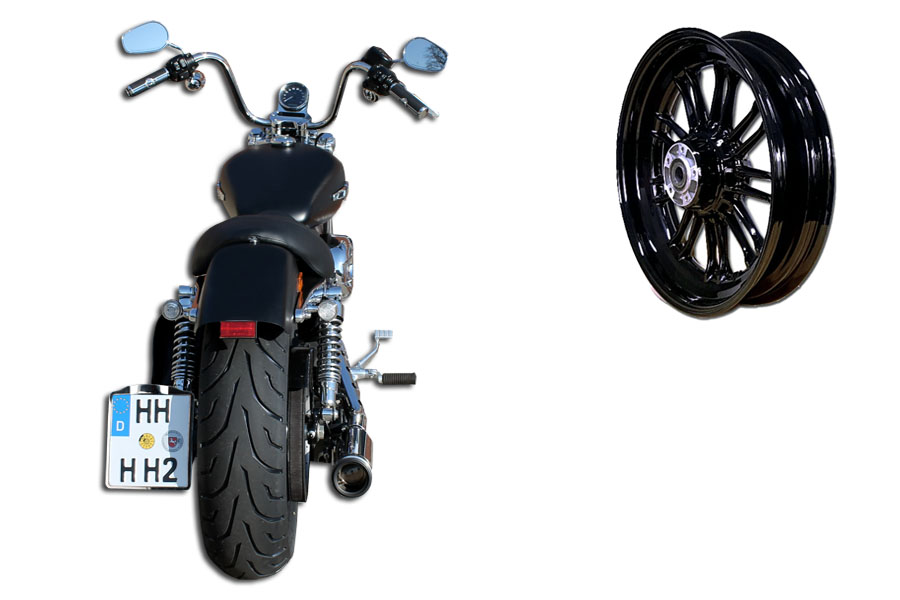 180 in the HD Swing Arm, with aluminum wheel