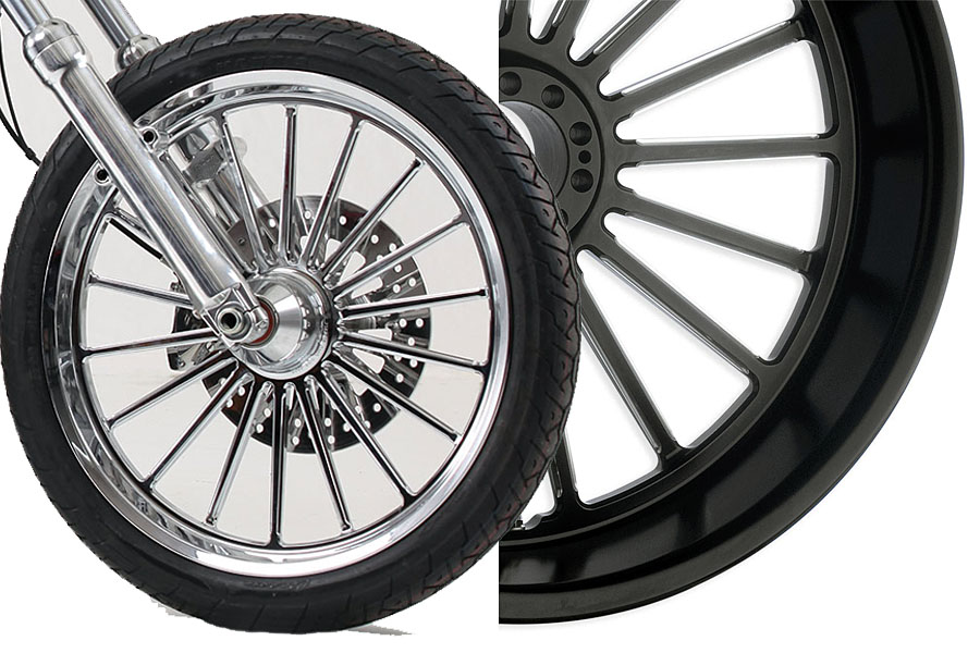 18 spoke alloy wheels
