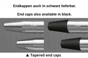 MCJ Big Short 2-in-2 Anlage mit "Holeshot" Hitzeschildern, verchromt